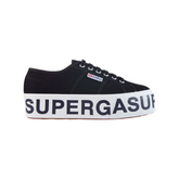 Superga 2790 Platform Lettering - Black/White